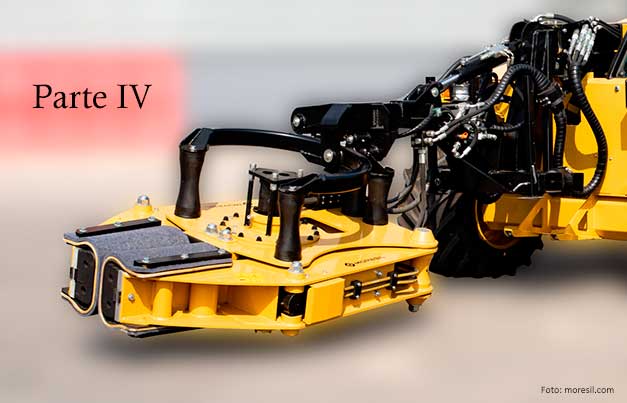 Máquina vibradora para recogida de aceituna